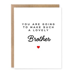 Carte futur grand frère, vous allez faire un si beau frère, carte de voeux nouveau frère, carte personnalisée pour futur frère