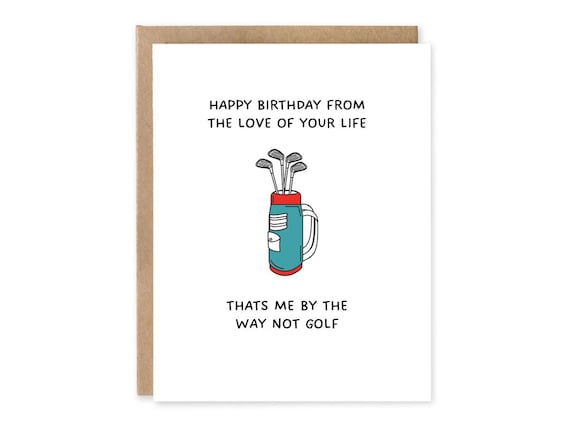 Golf Birthday Card