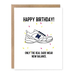 Retro Cool - Joyeux anniversaire papa - New Balance pour papa - Carte de voeux pour la fête des pères