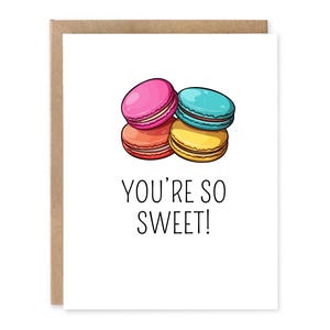 Tu es si doux Macarons Carte de vœux