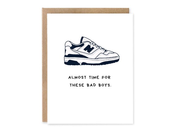 Funny New Balance Card, Father's Day, New Dad Announcement, Birthday, Retirement  - Greeting Card