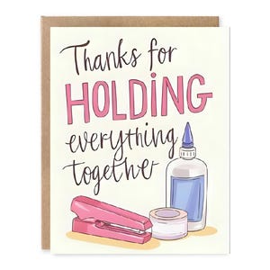 Merci d'avoir tout organisé, collègue, carte de remerciement