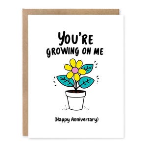 Carte d'anniversaire, carte de la Saint-Valentin, carte de voeux d'amour, tu grandis avec moi