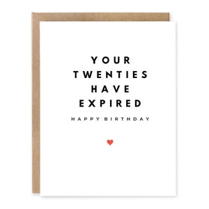 Vous avez plus de 20 ans, joyeux 30e anniversaire, joyeux 30e anniversaire, drôle de carte de 30e anniversaire, drôle de carte de voeux de 30e anniversaire