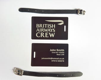 British Airways Luggage Tag - Limited Edition - Aviation, Retro