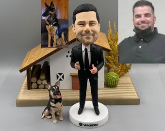 Bobblehead personalizzato per torta nuziale, Bobblehead personalizzato per torta nuziale, Figurina personalizzata per torta nuziale, Bobblehead nuziale personalizzato