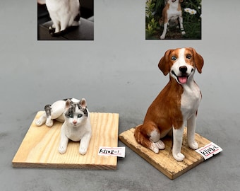 Personalized custom dog wedding cake topper , pet CakeTopper，Pets Birthday，cat caketopper , Anniversary pet，dog Figurines