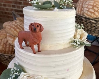 Personalized custom dog wedding cake topper , CakeTopper，Pets Birthday，cat caketopper , Anniversary pet，dog Figurines