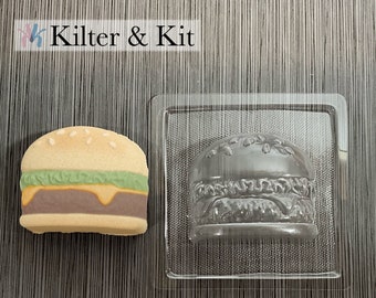 Hamburger Mold | Bath Bomb Mold | Plastic Mold | Soap Mold | Craft Mold | Candle Mold | Bubble Bath Mold 136