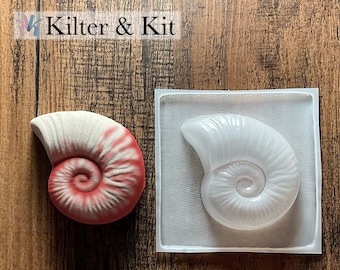 Nautilus Shell Mold | Bath Bomb Mold | Plastic Mold | Soap Mold | Craft Mold | Candle Mold | Bubble Bath Mold 105