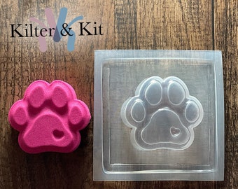 Dog Paw Mold | Bath Bomb Mold | Plastic Mold | Soap Mold | Bubble Bath Mold | Craft Mold 39
