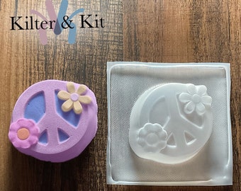 Peace Sign Mold | Bath Bomb Mold | Plastic Mold | Soap Mold | Craft Mold | Candle Mold | Bubble Bath Mold 78