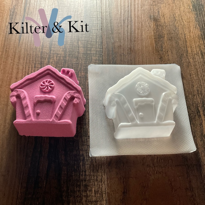 Molde para casa de jengibre / Molde para bombas de baño / Molde de plástico / Molde para jabón / Molde para baño de burbujas 24 imagen 3