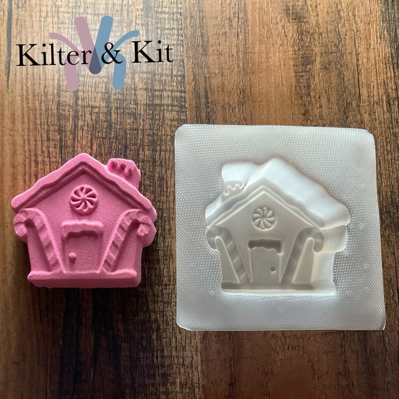 Molde para casa de jengibre / Molde para bombas de baño / Molde de plástico / Molde para jabón / Molde para baño de burbujas 24 imagen 4