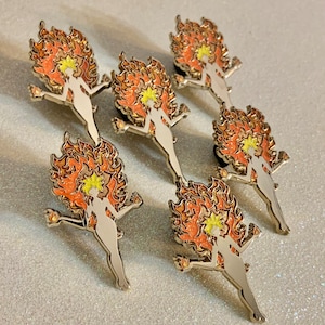 Fire Element Spirit Goddess Divine Feminine Pin