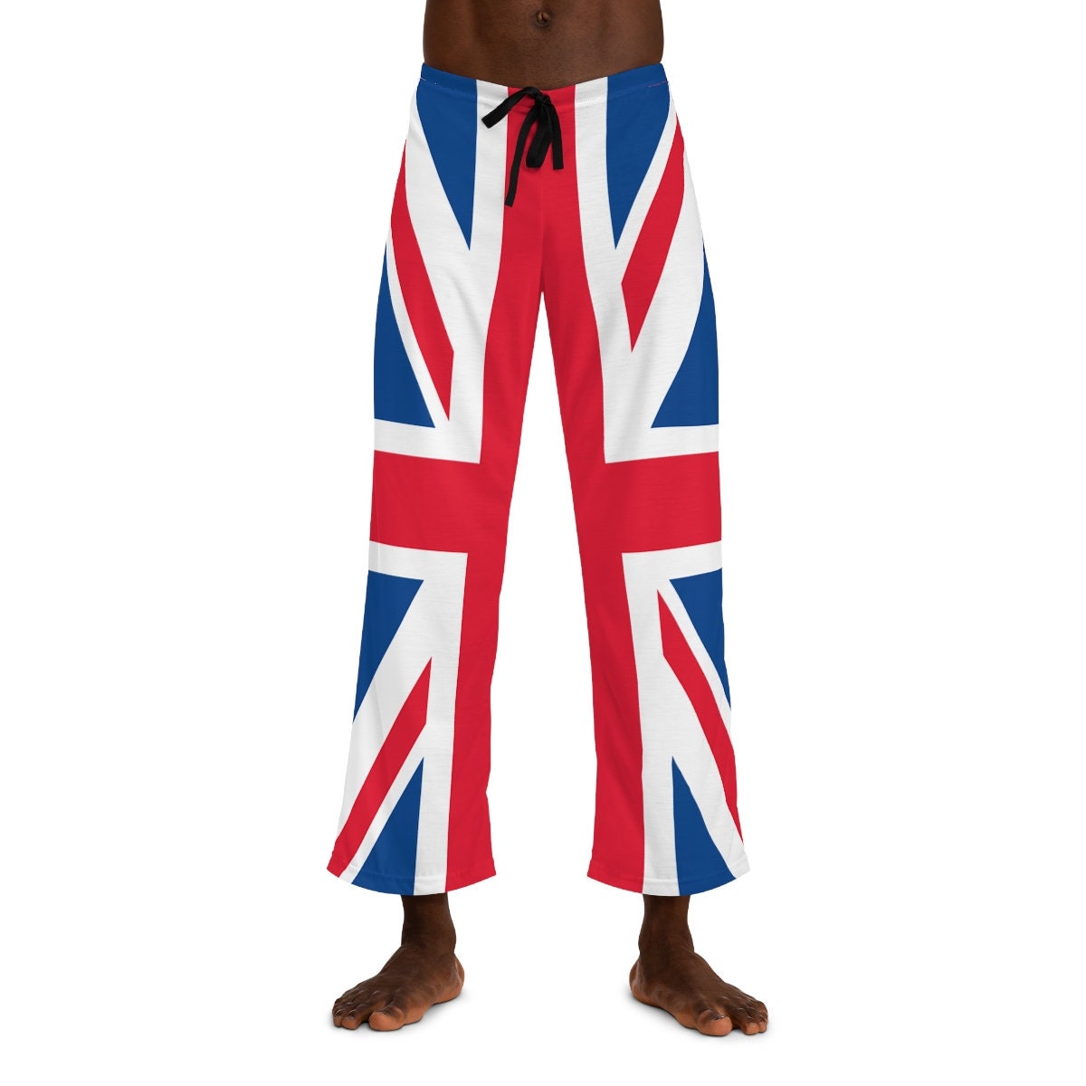British Flag Men's Pajama Pants AOP, Union Jack Mens Pajama Pants