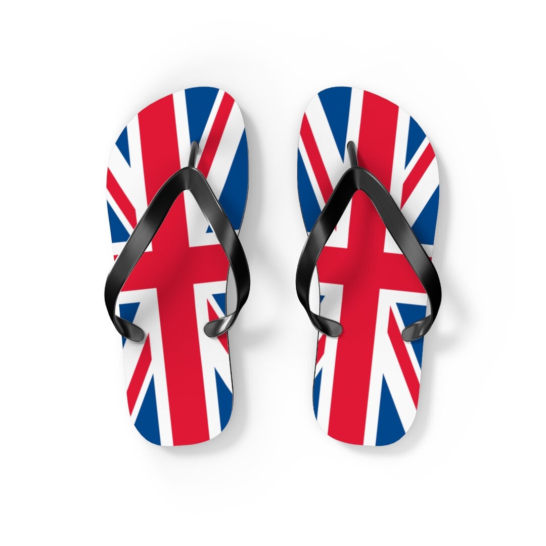 British Flag Flip Flops. Union Jack Flip Flops British Fip Etsy