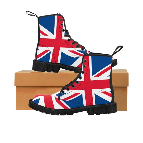British Flag Boots Etsy