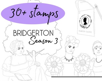 Sellos y pinceles vintage de Bridgerton Temporada 3 (Descarga digital)