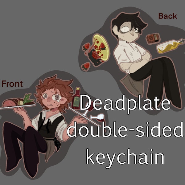 PREORDER, Deadplate- Double-sided Epoxy Keychain- Vincent and Rody