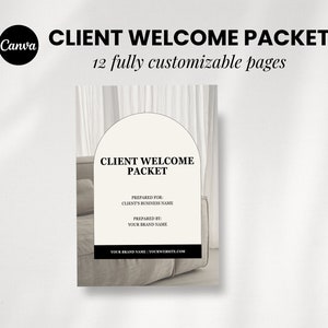 New Client Onboarding Welcome Packet for Social Media Manager, Canva Social Media Templates, VA Templates