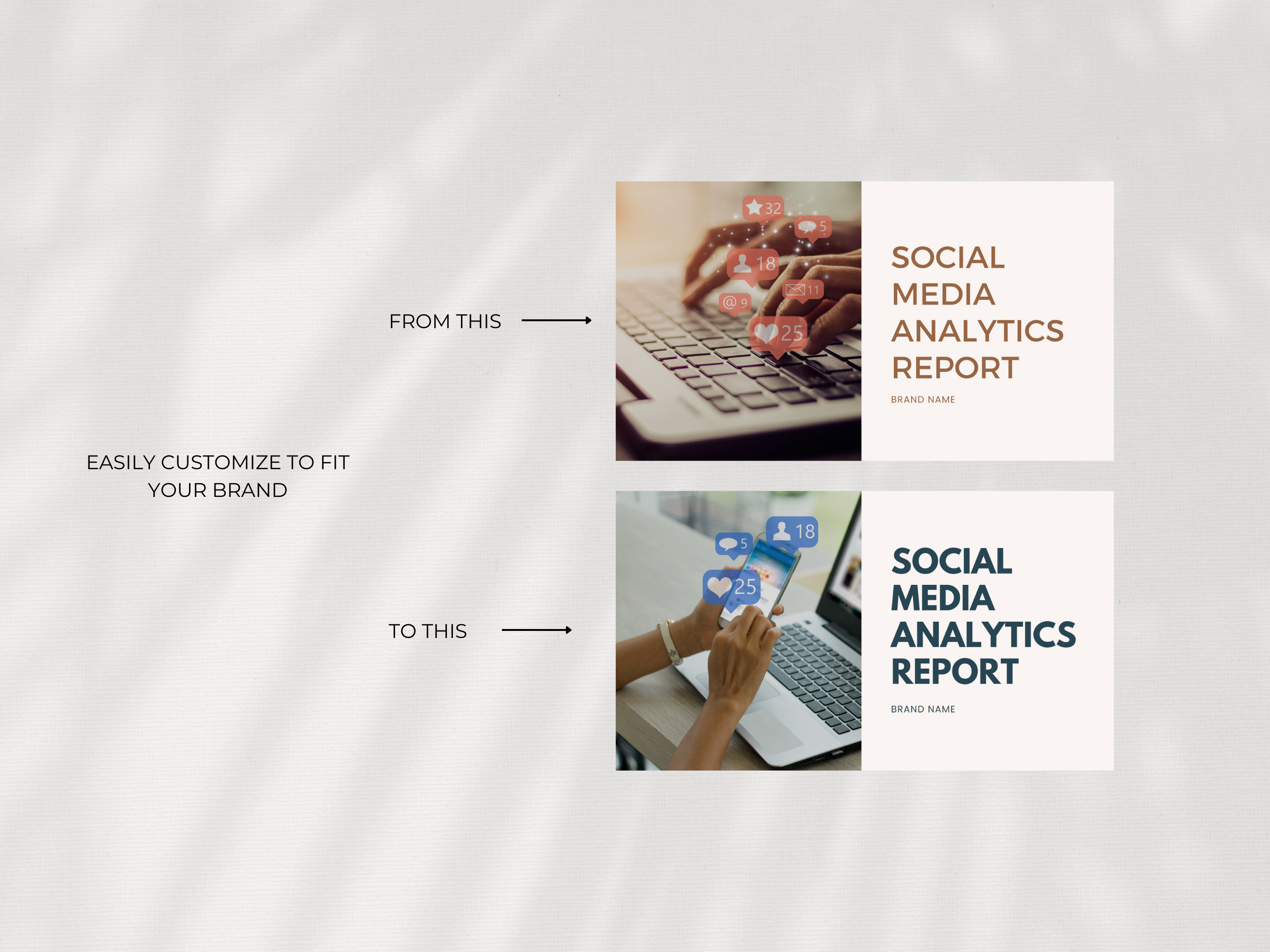 Social Media Analytics Report Canva Template | Business Template for ...