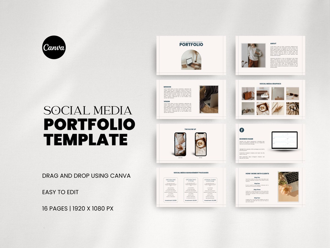 Social Media Portfolio Template Social Media Manager Portfolio Canva Social Media Portfolio Template Social Media Manager Portfolio Canva