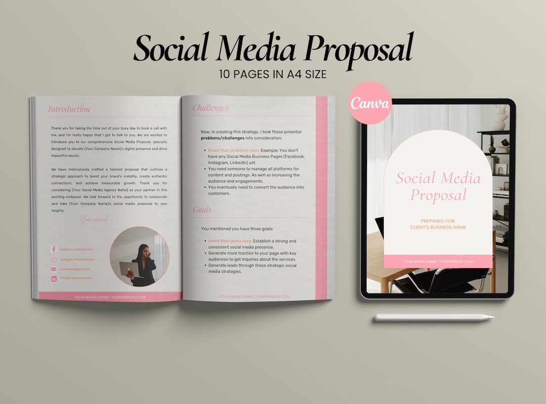 Image 6 for Social Media Proposal Template
