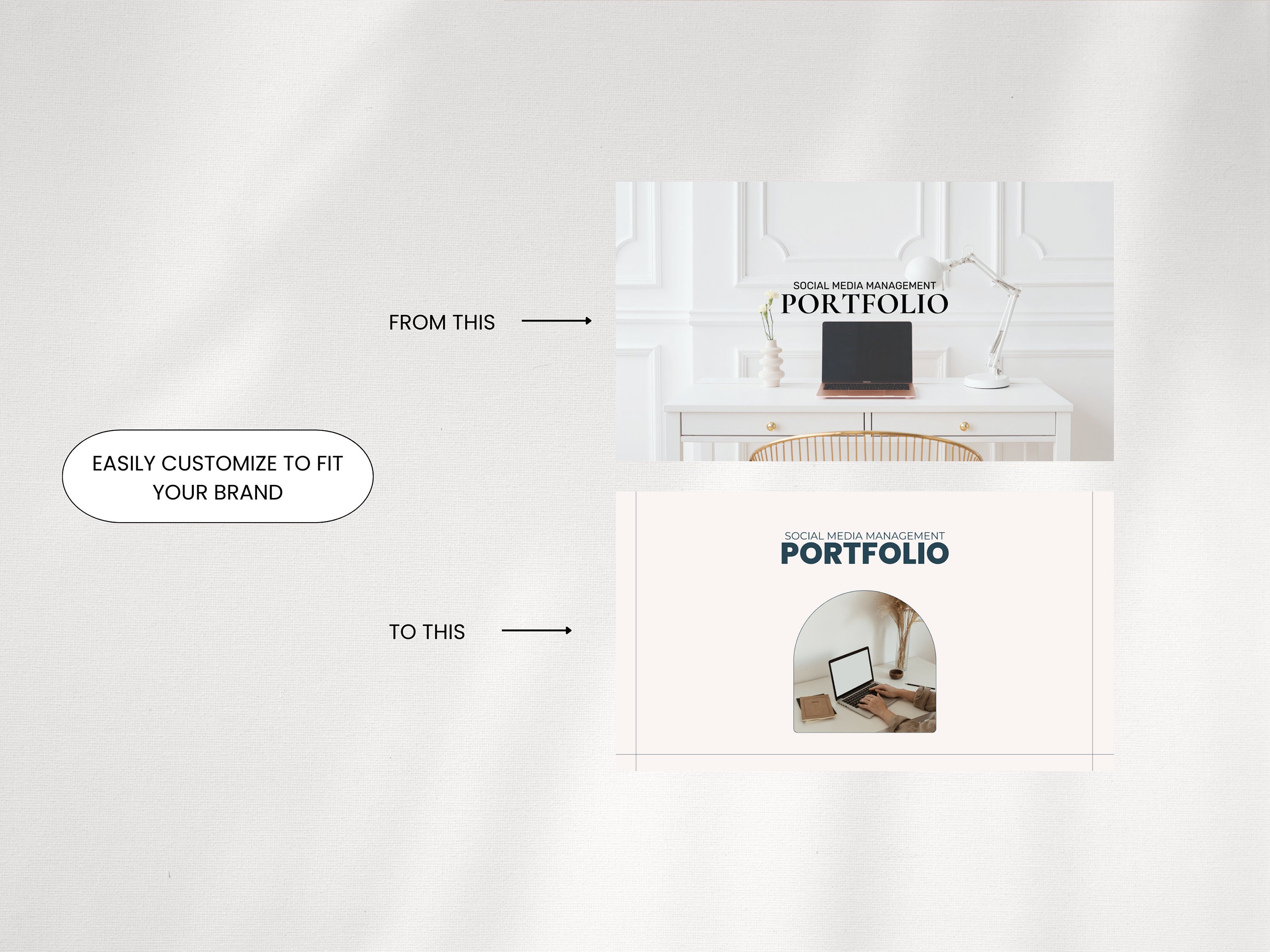 Social Media Portfolio Template | Portfolio Template for Social Media ...