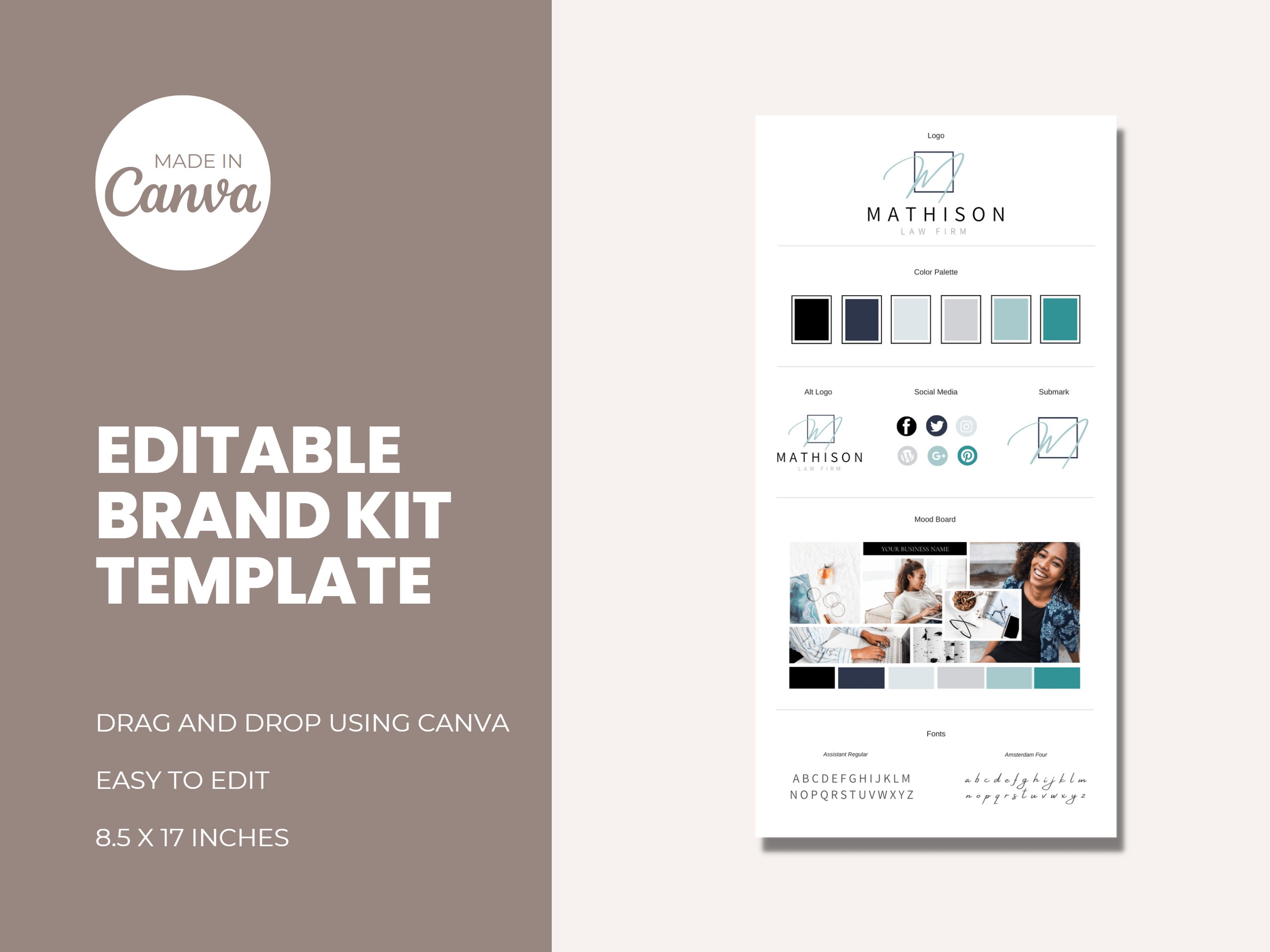 Canva Brand Kit Template Branding Kit Brand Board Template Mood Board Canva Brand Kit Template Branding Kit Brand Board Template Mood Board