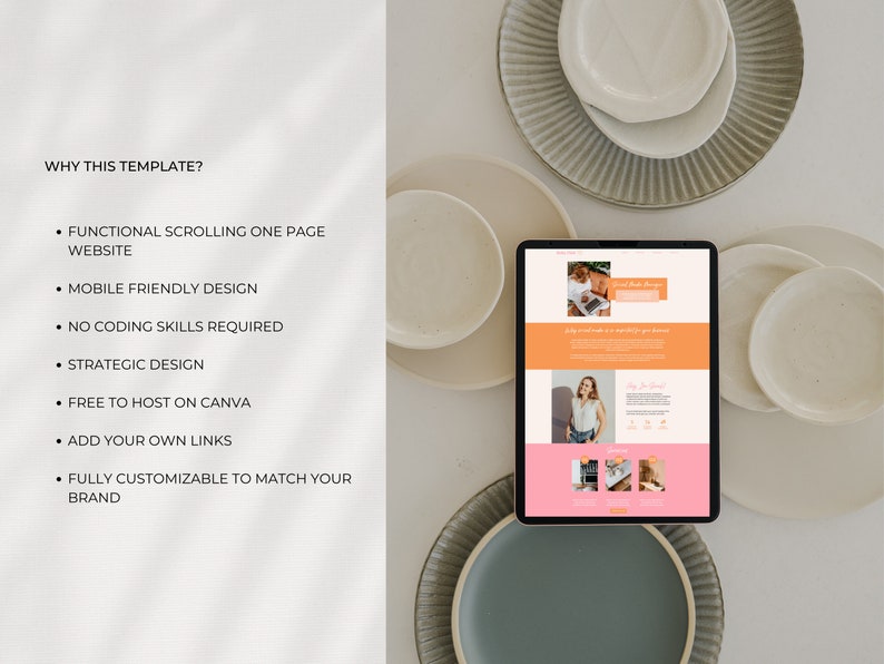 Canva Sales Page Template for Social Media Managers, Virtual Assistants