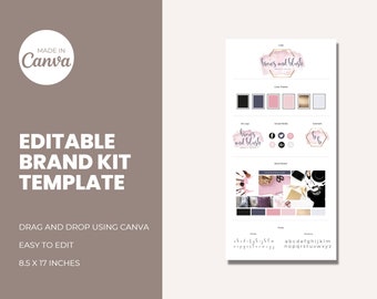 Editable Brand Kit Template | Canva Branding Board (Digital Download)