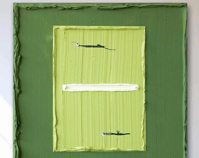 tennis painting Tennis Wall Art tennis art Green Tennis Court Painting French Open Men's singles Tennis Art Tennis Lovers Gifts Sports Decor