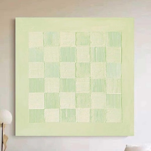 Pure green Texutred Wall Art Light green Minimalist Painting green Minimalist Wall Art for Livingroom Large 3D Texture Painting on Canvas