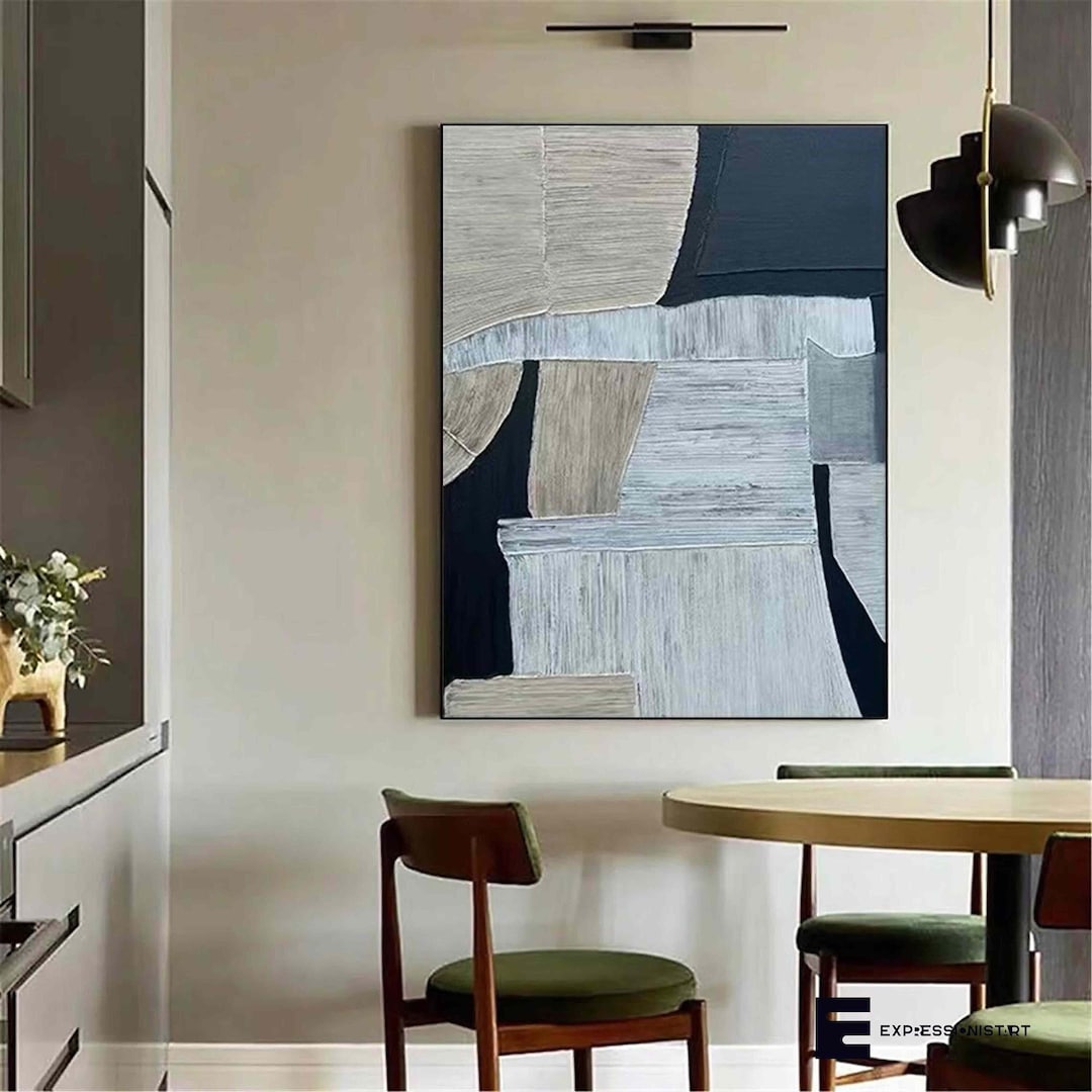 Black Abstract Art Black and Grey Wall Art Grey Wall Art Black Etsy