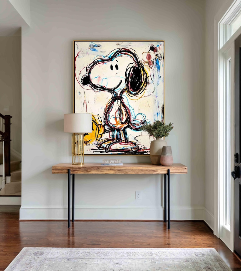 Snoopy Wall Art Street Art Decor Abstract Graffiti Painting Graffiti ...