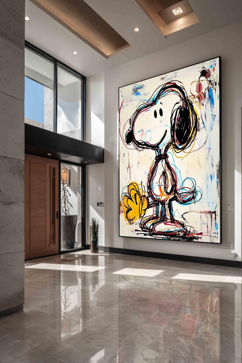 Snoopy Wall Art Street Art Decor Abstract Graffiti Painting Graffiti ...