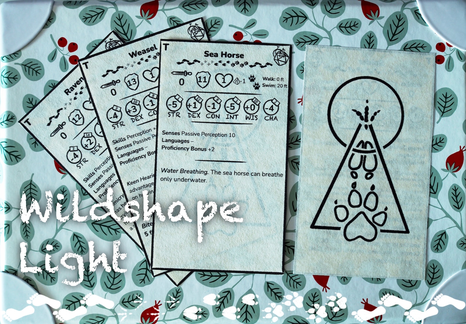 Druid Wild Shapes Cards Dnd 5e PDF All Beasts From Basic Etsy Australia