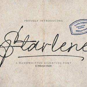 Starlene Signature Font: Elegant Cursive für Logo-Design