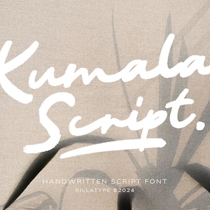 Kumala 手書きスクリプト、スクリプト、ブランディング、パッケージング、ナチュラル、ブラシ、メモ、結婚式、太字、乱雑、引用フォント、手書き、