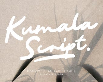 Kumala Handwritten Script Font: Brush Style