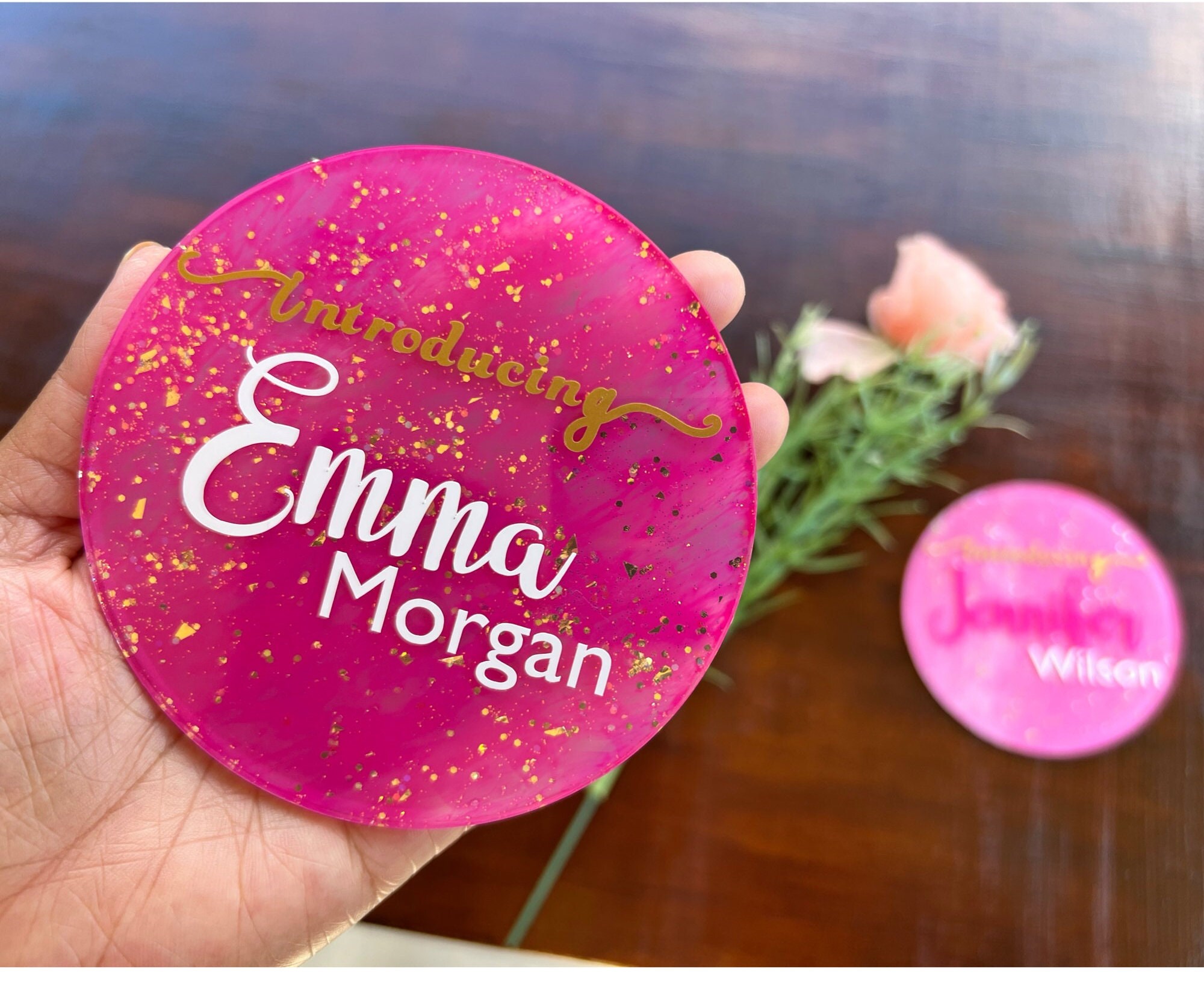 Personalized Baby Name Signbaby Girl Acrylic Name Plate baby Etsy