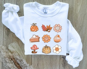 Vintage Halloween Sweatshirt, Retro Halloween Sweatshirt, Halloween, Sweatshirt, Fall, Tops, Pumpkin, Retro