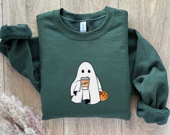 Geist Sweatshirt, Retro Halloween Sweatshirt, Halloween Sweatshirt, Halloween Boo, Halloween Geschenk, Halloween-T-Shirts und Pullover, Herbstkleidung
