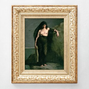Sappho | Auguste Charles Mengin | Sensual Nude Greek Mythology Art