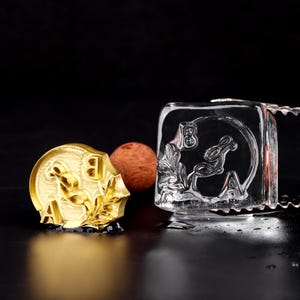 Custom Ice Cube Stamp for Bar,Initial Ice Cube Stamp Custom, Bar Logo Stamp, Letter Ice Cube Mold, Personalize Ice Brand Stamp