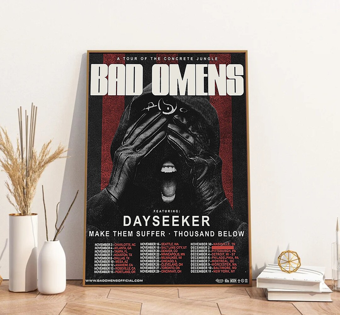 Bad Omens Concrete Jungle 2022 Tour Poster Bad Omens Print Etsy UK
