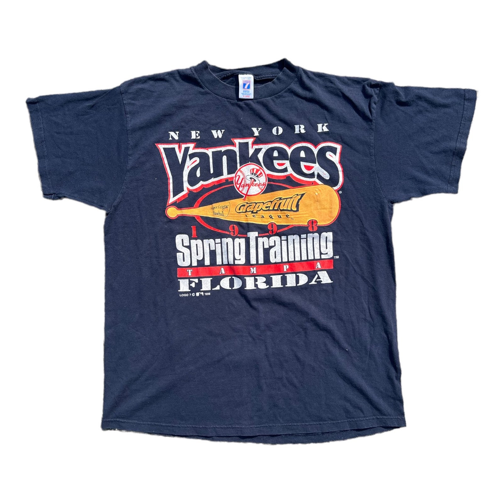 Vintage 1998 New York Yankees Spring Training T Shirt Size XL 