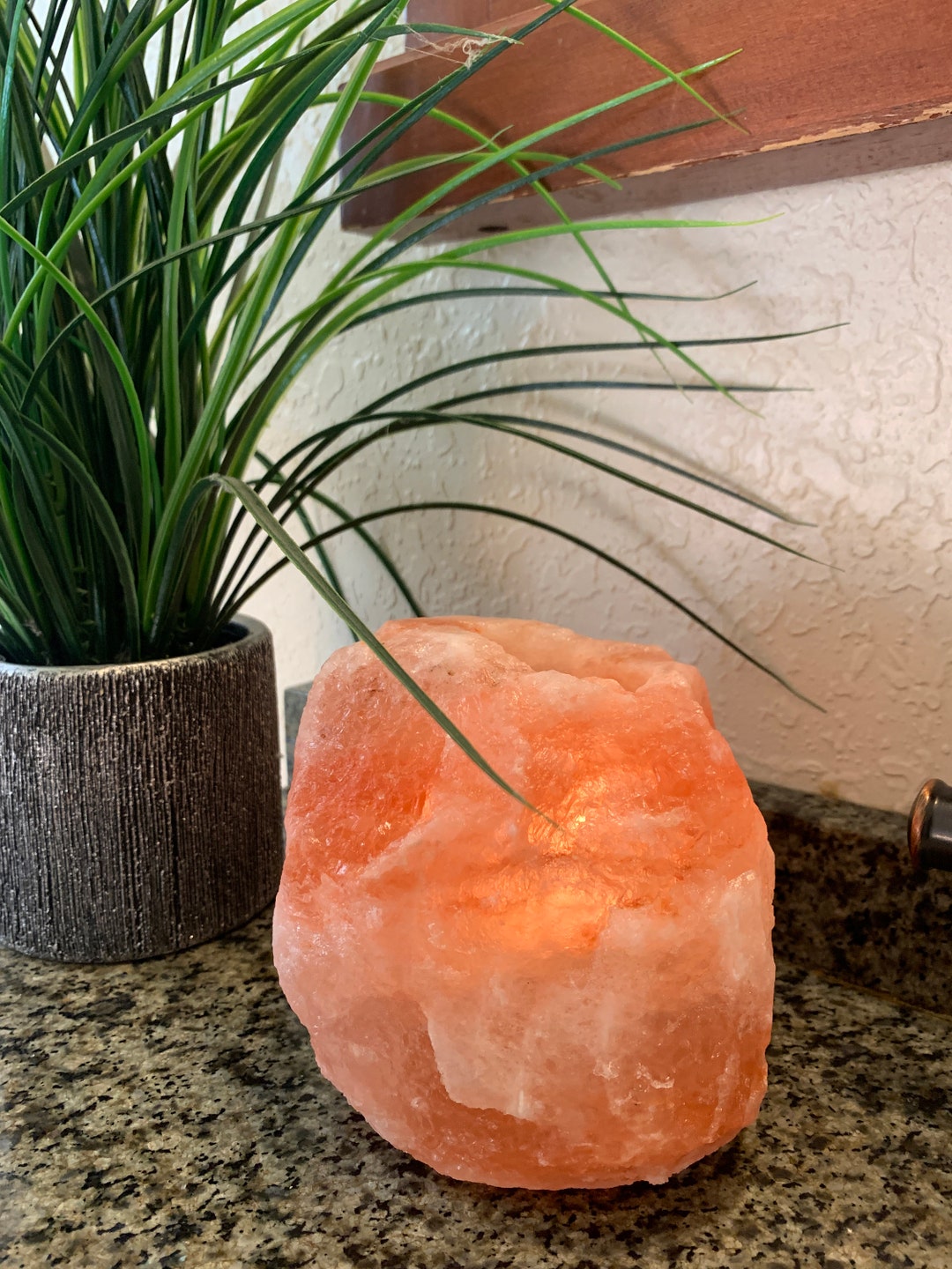 Crystal Salt Candle Holder Salt Lamp Candle Holder Tea Light Holder