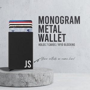 PERSONALIZED METAL WALLET // Custom Card Wallet